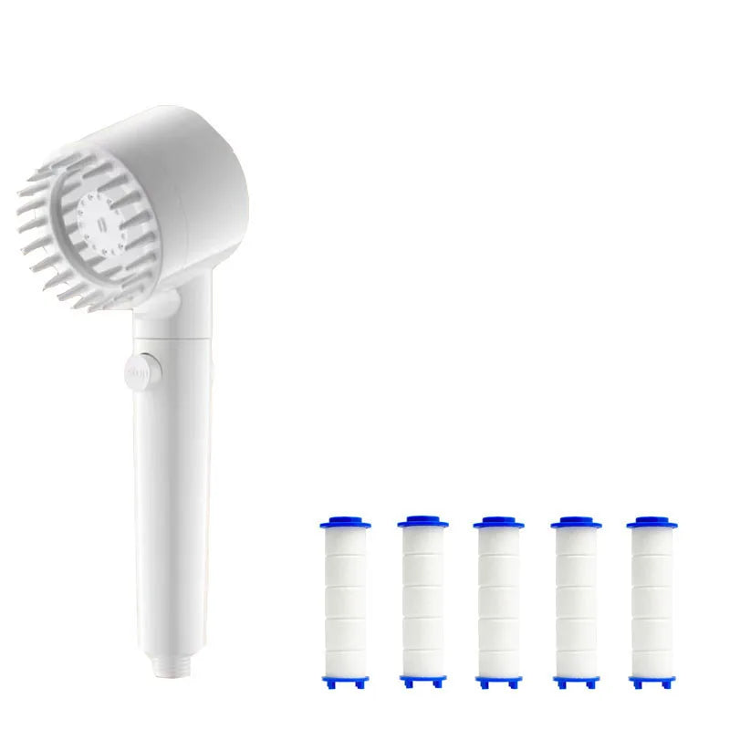 Shower for Bathroom Accessories Three Level Adjustment Showerhead Pressurization Head Massage Knobs Filter Set Showers Parts
