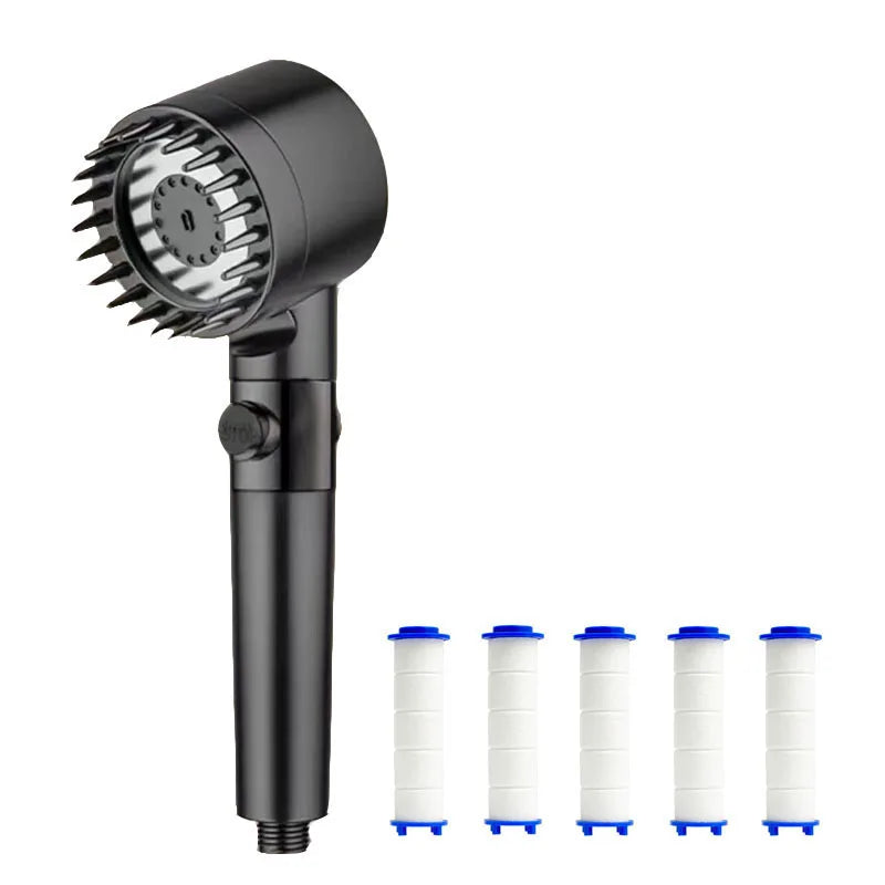 Shower for Bathroom Accessories Three Level Adjustment Showerhead Pressurization Head Massage Knobs Filter Set Showers Parts