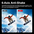 Ourlife MTR40 5K Action Camera 2.0" IPS Touch Screen 5X Zoom Action Cam WiFi EIS 170° 30M Waterproof Professional Sports Camera