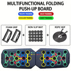 Push-up Board Set Portable Multifunctional Push-up Bar Foldable Fitness Equipment For Chest Abdomen Arms/Back Training