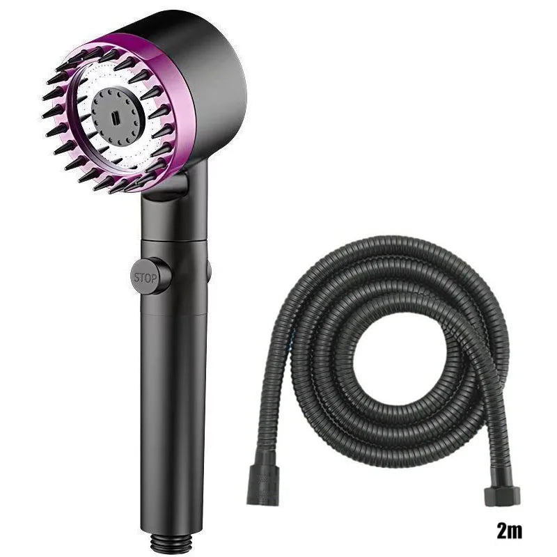 Shower for Bathroom Accessories Three Level Adjustment Showerhead Pressurization Head Massage Knobs Filter Set Showers Parts
