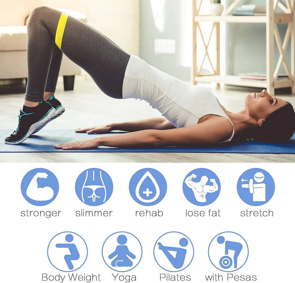 Different Resistance Bands Yoga Band Fitness Exercise Training Hip Tension Band Leg Squat Dance Elastic Loop Stretch Band