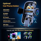 TOPK Car Phone Holder Air Vent Car Phone Holder Mount 360° Rotation Adjustable Clip Compatibility Fit for All 4"-7" Smartphon