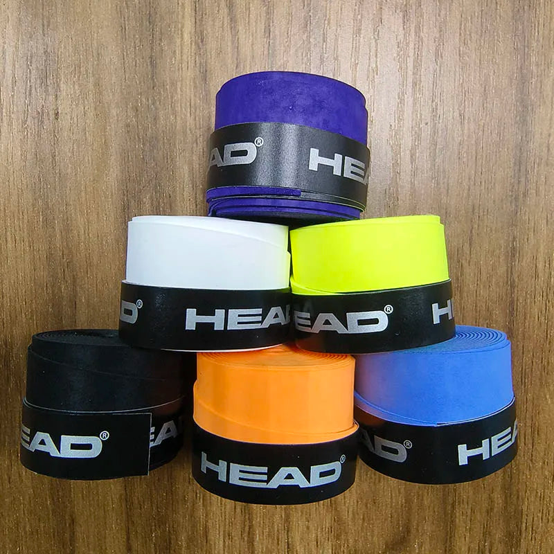 6 Pieces Original HEAD Overgrip Anti Slip Tennis Racket Sweatband Grips Padel Shock Absorption Grip Tape Training Accessories