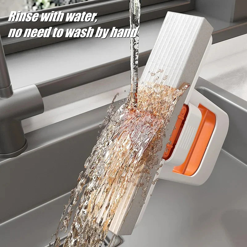 Powerful Squeeze Mini Mop Folding Home Cleaning Mops With Sponge Self-squeezing Floor Washing Mop Desk Window Car Clean Tool