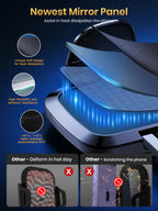 TOPK Car Phone Holder Air Vent Car Phone Holder Mount 360° Rotation Adjustable Clip Compatibility Fit for All 4"-7" Smartphon