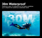 Ourlife MTR40 5K Action Camera 2.0" IPS Touch Screen 5X Zoom Action Cam WiFi EIS 170° 30M Waterproof Professional Sports Camera