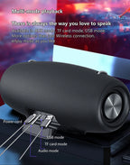 Zealot S67 Wireless Speaker WithShoulder Strap,Outdoor,Waterproof,Portable Speaker with Loud Stero and Booming Bass,40H Playtime