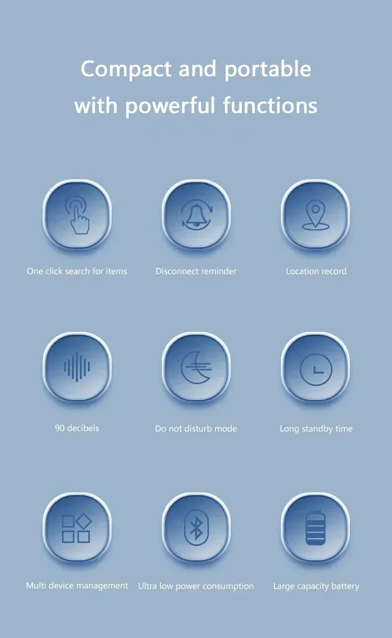 XIAOMI GPS Smart Tracker Elderly Children Anti-Lost Reminder Device Pets Bag Wallet Bluetooth Locator For Apple Android Finder