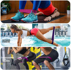 Different Resistance Bands Yoga Band Fitness Exercise Training Hip Tension Band Leg Squat Dance Elastic Loop Stretch Band