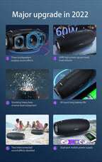 Zealot S67 Wireless Speaker WithShoulder Strap,Outdoor,Waterproof,Portable Speaker with Loud Stero and Booming Bass,40H Playtime