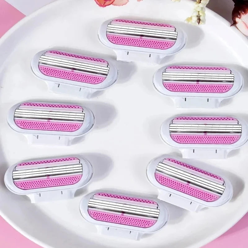 3-Layer Manual Shaving Razor – Ultra-Sharp Blades for Effortless Glide, Anti-Irritation Design, Long-Lasting Durability, Perfe