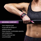2Pcs Weightlifting Wrist Straps Strength Training Adjustable Non-slip Gym Booster Bands Fitness Lifting Support Sports Grip Band