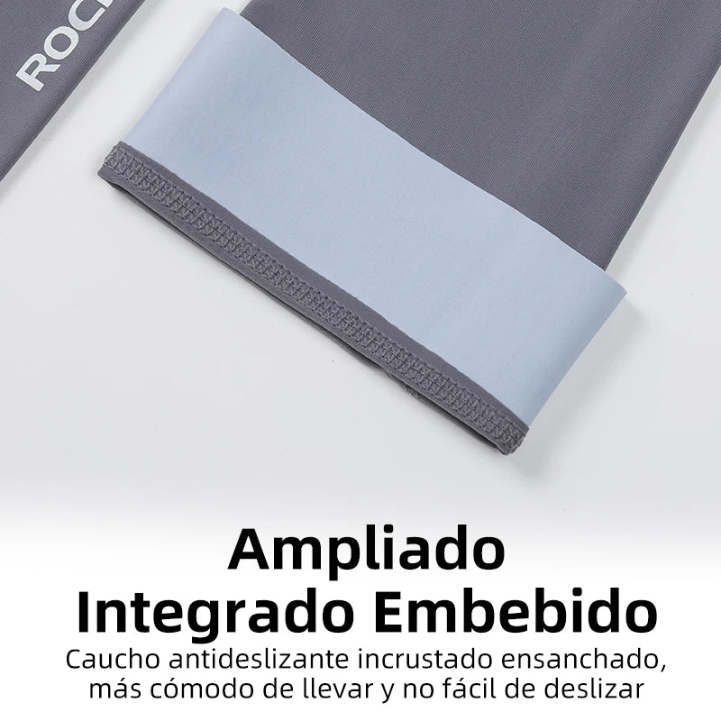 ROCKBROS Ice Fabric Running Camping Arm Warmers Basketball Sleeve Running Arm Sleeve Cycling Sleeves Summer Sports Safety Gear