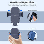TOPK Car Phone Holder Air Vent Car Phone Holder Mount 360° Rotation Adjustable Clip Compatibility Fit for All 4"-7" Smartphon