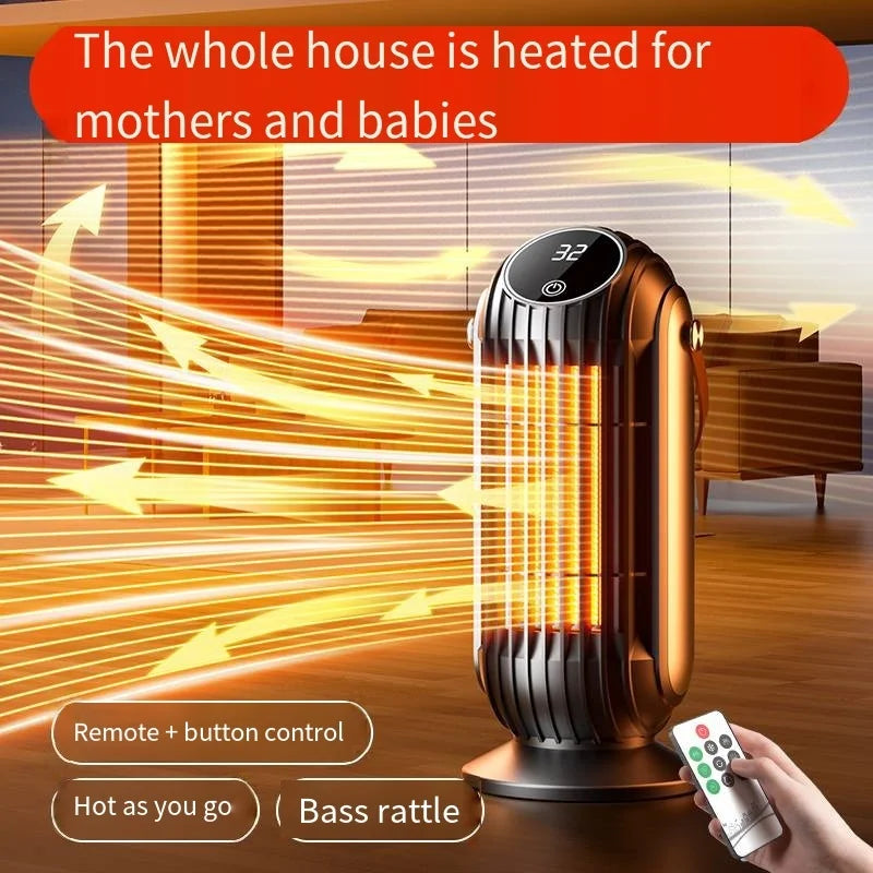 Xiaomi New High Power Desktop Heater Heating Home Bedroom Intelligent Winter Vertical Silent Whole House Electric Heater