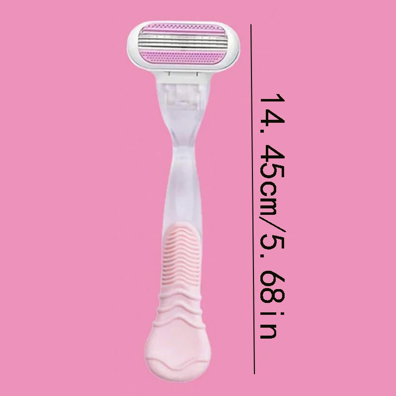 3-Layer Manual Shaving Razor – Ultra-Sharp Blades for Effortless Glide, Anti-Irritation Design, Long-Lasting Durability, Perfe