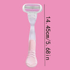 3-Layer Manual Shaving Razor – Ultra-Sharp Blades for Effortless Glide, Anti-Irritation Design, Long-Lasting Durability, Perfe